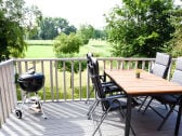 Balkon mit Gartenblick