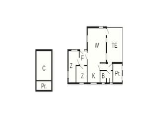 Vakantiehuis Jegum Grondplan 23