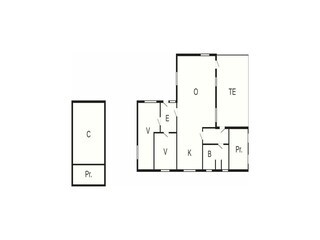 Vakantiehuis Jegum Grondplan 3