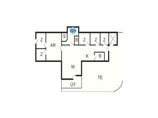 Vakantiehuis Ebeltoft Grondplan 26