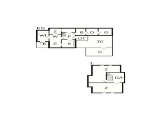 Vakantiehuis Søndervig Grondplan 51