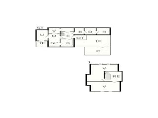 Casa de vacaciones Søndervig Plano de planta 50