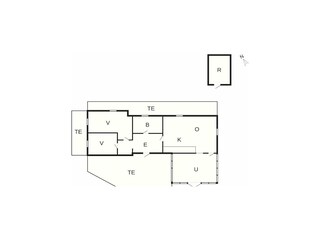 Vakantiehuis Fjellerup Strand Grondplan 62