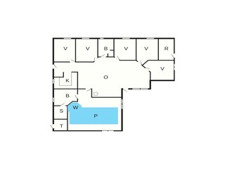 Vakantiehuis Købingsmark Grondplan 50