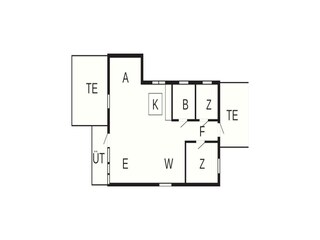 Vakantiehuis Kulhuse Grondplan 52