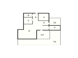 Vakantiehuis Ebeltoft Grondplan 38