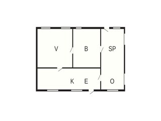 Casa per le vacanze Voerladegård Pianta del piano 18