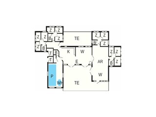 Vakantiehuis Sydals Grondplan 10