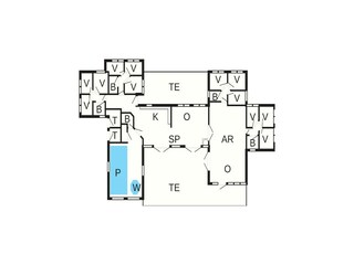 Vakantiehuis Sydals Grondplan 9