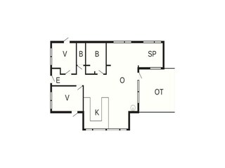 Vakantiehuis Malling Grondplan 33