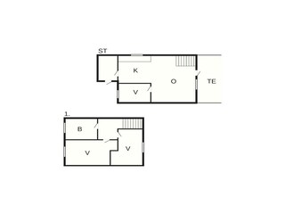 Appartement Havneby Grondplan 41