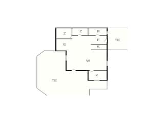 Vakantiehuis Lohals Grondplan 57