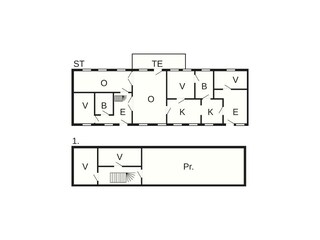 Vakantiehuis Pandrup Grondplan 3