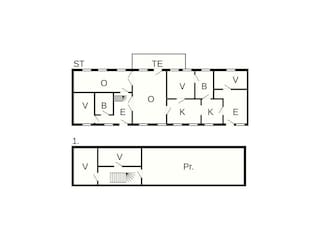 Vakantiehuis Pandrup Grondplan 34