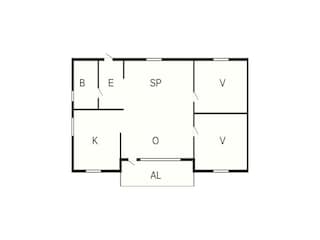 Vakantiehuis Dalshult Grondplan 27