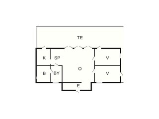 Vakantiehuis Hörvik Grondplan 23