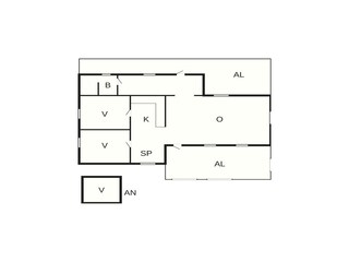 Vakantiehuis Hakanshult Grondplan 10