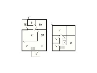 Vakantiehuis Lönashult Grondplan 5