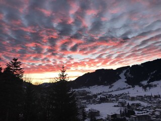 Sonnenaufgang vom Balkon aus