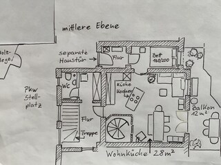 Vakantieappartement Wildschönau-Niederau Grondplan 40