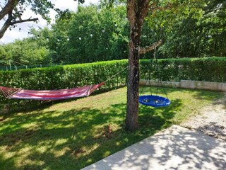 hammock and children's swing