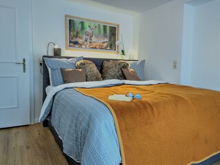 Schlafzimmer Ferienwohnung Waldgeflüster
