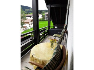 Balkon - Blick zum Imberg