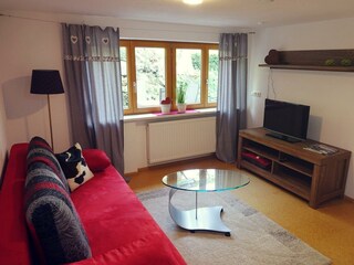 Wohnzimmer, Fewo Hompessen