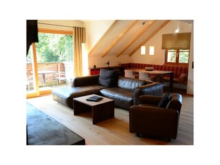 Chalet Rosenquarz Wohnzimmer