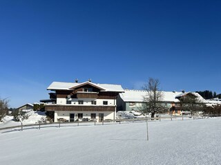 Blick auf die Fewo Auszeit im Erdgeschoss
