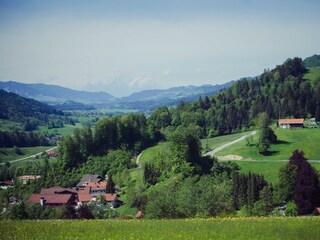 Blick von Oberstaufen Richtung Schweiz