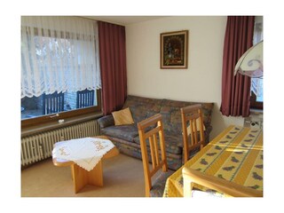 FeWo Schlafcouch, Fenster zur Terasse