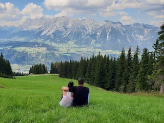 Planai-Ausblick auf das Dachsteinmassiv