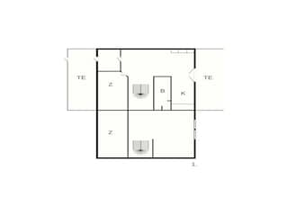 Vakantiehuis Grenaa Grondplan 30
