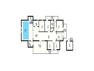 Vakantiehuis Harboøre Grondplan 42