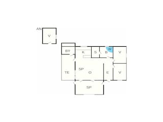 Vakantiehuis Ebeltoft Grondplan 3