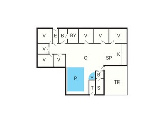 Vakantiehuis Harboøre Grondplan 39