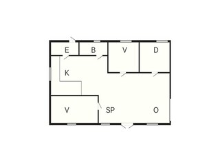 Vakantiehuis Ansager Grondplan 4