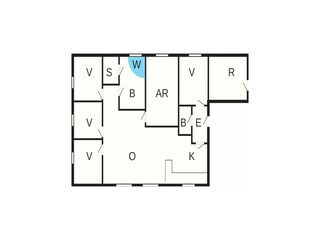 Vakantiehuis Sydals Grondplan 38