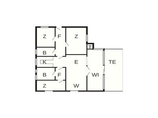 Vakantiehuis Aalbæk Grondplan 32