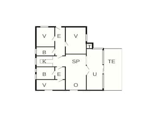 Vakantiehuis Aalbæk Grondplan 6