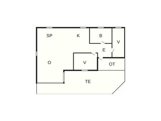 Casa per le vacanze Vorupør Pianta del piano 27