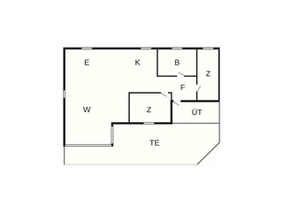 Maison de vacances Vorupør Plan d'étage 28