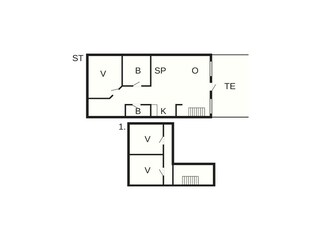 Appartement Tranum Strand Plan d'étage 51