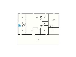 Vakantiehuis Dannemare Grondplan 6