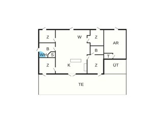 Vakantiehuis Dannemare Grondplan 7