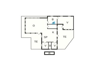 Vakantiehuis Saltum Grondplan 26