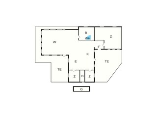 Vakantiehuis Saltum Grondplan 2