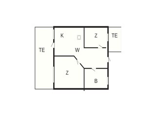 Appartement Aakirkeby Grondplan 33