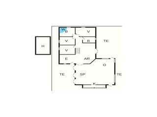 Vakantiehuis Bratten Strand Grondplan 23